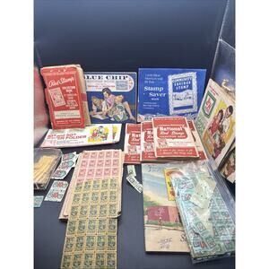 S & H Green Stamps Blue Chip Catalog 1966 and Saver Books Huge Lot Vintage Rare